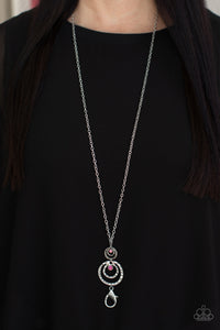 PRE-ORDER - Paparazzi COUTURE Freak - Pink - Lanyard Necklace & Earrings - $5 Jewelry with Ashley Swint