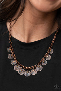 PRE-ORDER - Paparazzi Delightfully Dappled - Copper - Necklace & Earrings - $5 Jewelry with Ashley Swint
