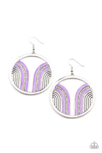 Load image into Gallery viewer, PRE-ORDER - Paparazzi Delightfully Deco - Purple - Earrings - $5 Jewelry with Ashley Swint