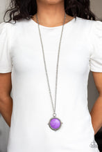 Load image into Gallery viewer, Paparazzi Desert Equinox - Purple Stone - Rope Texture - Pendant Necklace &amp; Earrings - $5 Jewelry With Ashley Swint