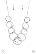 Load image into Gallery viewer, PRE-ORDER - Paparazzi Dizzy With Desire - Silver - Necklace &amp; Earrings - Fashion Fix Exclusive June 2021 - $5 Jewelry with Ashley Swint
