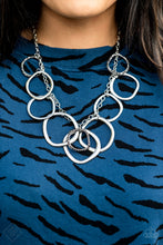 Load image into Gallery viewer, PRE-ORDER - Paparazzi Dizzy With Desire - Silver - Necklace &amp; Earrings - Fashion Fix Exclusive June 2021 - $5 Jewelry with Ashley Swint