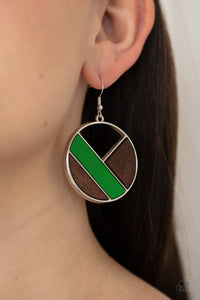 PRE-ORDER - Paparazzi Dont Be MODest - Green - Earrings - $5 Jewelry with Ashley Swint