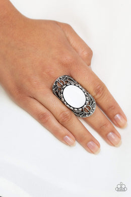 PAPARAZZI Drama Dream - White - $5 Jewelry with Ashley Swint