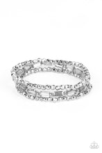 Load image into Gallery viewer, PRE-ORDER - Paparazzi Elegant Essence - Silver - Set of 3 Stretchy Bracelets - $5 Jewelry with Ashley Swint