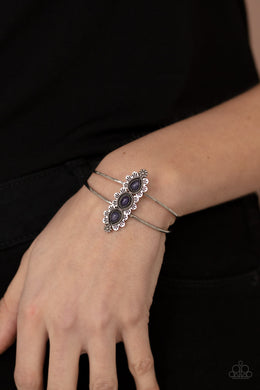 Paparazzi Fairytale Flowerbeds - Purple - Bracelet - $5 Jewelry with Ashley Swint