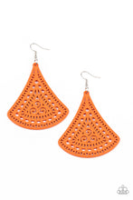 Load image into Gallery viewer, Paparazzi FAN to FAN - Orange - Earrings - $5 Jewelry with Ashley Swint