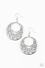Load image into Gallery viewer, Paparazzi Fancy That - White Rhinestones - Silver Earrings - $5 Jewelry With Ashley Swint