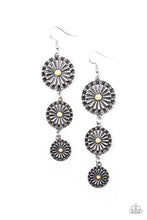 Load image into Gallery viewer, Paparazzi Festively Floral - Yellow - Earrings - $5 Jewelry with Ashley Swint
