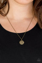 Load image into Gallery viewer, Paparazzi Find Joy - Brass - Necklace &amp; Earrings - $5 Jewelry with Ashley Swint