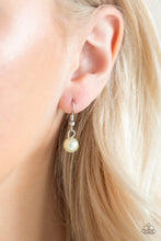 Load image into Gallery viewer, Paparazzi Forever In My Heart - Yellow Pearls - Silver Necklace &amp; Earrings - $5 Jewelry With Ashley Swint