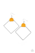 Load image into Gallery viewer, Paparazzi Friends of a LEATHER - Yellow - Earrings - $5 Jewelry with Ashley Swint