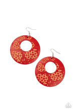 Load image into Gallery viewer, Paparazzi Galapagos Garden Party - Red - Earrings - $5 Jewelry with Ashley Swint