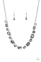 Load image into Gallery viewer, Paparazzi Girls Gotta Glow - Silver - Smoky Rhinestones - Necklace &amp; Earrings - $5 Jewelry with Ashley Swint
