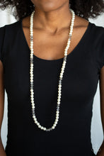 Load image into Gallery viewer, Paparazzi Girls Have More FUNDS - White - Necklace &amp; Earrings - $5 Jewelry with Ashley Swint