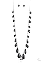 Load image into Gallery viewer, Paparazzi GLOW And Steady Wins The Race - Black Lanyard - Necklace and matching Earrings - $5 Jewelry With Ashley Swint