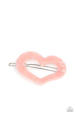 Paparazzi HEART Not to Love - Pink - Hair Clip - $5 Jewelry with Ashley Swint