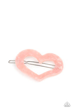 Load image into Gallery viewer, Paparazzi HEART Not to Love - Pink - Hair Clip - $5 Jewelry with Ashley Swint