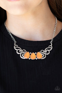 PRE-ORDER - Paparazzi Heavenly Happenstance - Orange - Necklace & Earrings - $5 Jewelry with Ashley Swint