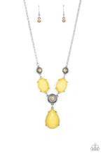 Load image into Gallery viewer, PRE-ORDER - Paparazzi Heirloom Hideaway - Yellow - Necklace &amp; Earrings - $5 Jewelry with Ashley Swint