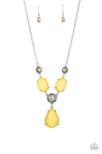 PRE-ORDER - Paparazzi Heirloom Hideaway - Yellow - Necklace & Earrings - $5 Jewelry with Ashley Swint