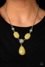 Load image into Gallery viewer, PRE-ORDER - Paparazzi Heirloom Hideaway - Yellow - Necklace &amp; Earrings - $5 Jewelry with Ashley Swint