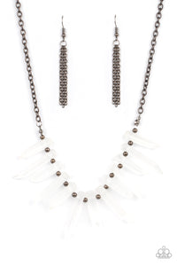 PRE-ORDER - Paparazzi Ice Age Intensity - Black - Necklace & Earrings - $5 Jewelry with Ashley Swint