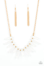 Load image into Gallery viewer, PRE-ORDER - Paparazzi Ice Age Intensity - Gold - Necklace &amp; Earrings - $5 Jewelry with Ashley Swint