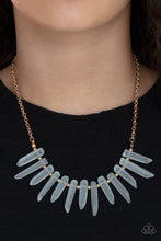 Load image into Gallery viewer, PRE-ORDER - Paparazzi Ice Age Intensity - Gold - Necklace &amp; Earrings - $5 Jewelry with Ashley Swint