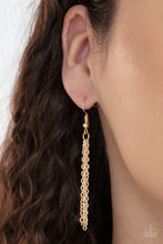 Load image into Gallery viewer, PRE-ORDER - Paparazzi Ice Age Intensity - Gold - Necklace &amp; Earrings - $5 Jewelry with Ashley Swint