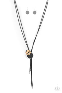 Paparazzi Im FELINE Good - Black - Fuzzy Cheetah Print - Necklace & Earrings - $5 Jewelry with Ashley Swint