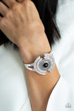 Load image into Gallery viewer, Paparazzi Incredibly Indie - Black - Silver Cuff Bracelet - $5 Jewelry with Ashley Swint