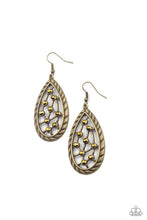 Load image into Gallery viewer, PRE-ORDER - Paparazzi Industrial Incandescence - Brass - Earrings - $5 Jewelry with Ashley Swint