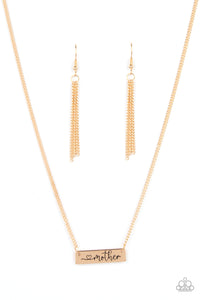 PRE-ORDER - Paparazzi Joy Of Motherhood - Gold - Mother's Day Necklace & Earrings - $5 Jewelry with Ashley Swint