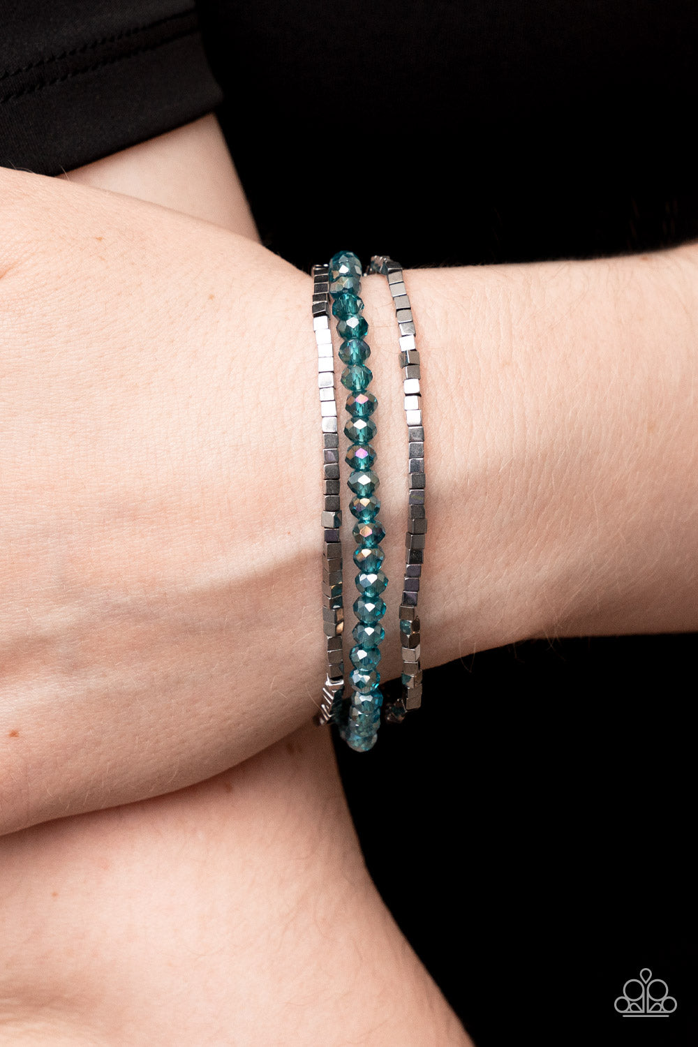 PRE-ORDER - Paparazzi Just a Spritz - Blue - Bracelets - $5 Jewelry with Ashley Swint