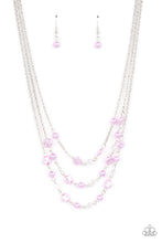 Load image into Gallery viewer, PRE-ORDER - Paparazzi Let The Record GLOW - Purple - Necklace &amp; Earrings - $5 Jewelry with Ashley Swint