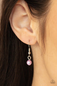 PRE-ORDER - Paparazzi Let The Record GLOW - Purple - Necklace & Earrings - $5 Jewelry with Ashley Swint