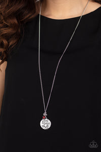 Paparazzi Liberty And Justice For All - Red Rhinestone - Patriotic Necklace & Earrings - $5 Jewelry with Ashley Swint