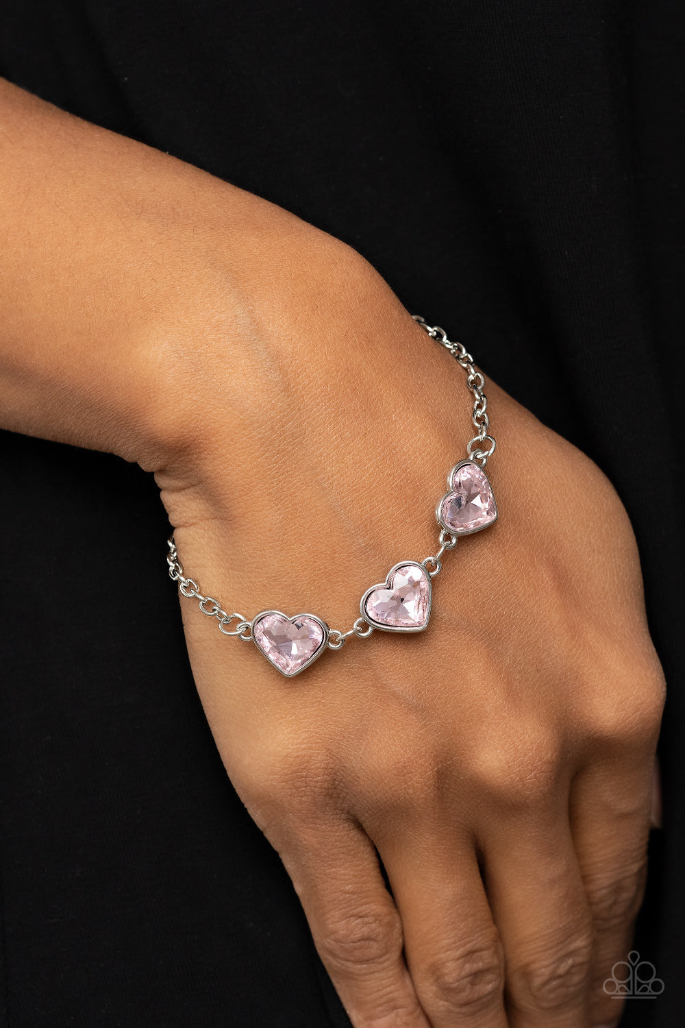 PRE-ORDER - Paparazzi Little Heartbreaker - Pink - Bracelet - $5 Jewelry with Ashley Swint