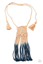 Load image into Gallery viewer, Paparazzi Look At MACRAME Now - Blue - Necklace &amp; Earrings - $5 Jewelry with Ashley Swint