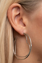 Load image into Gallery viewer, Paparazzi Love Goes Around - Silver - Earrings - $5 Jewelry with Ashley Swint