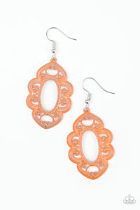 Paparazzi Mantras and Mandalas - Orange - Filigree Earrings - $5 Jewelry with Ashley Swint