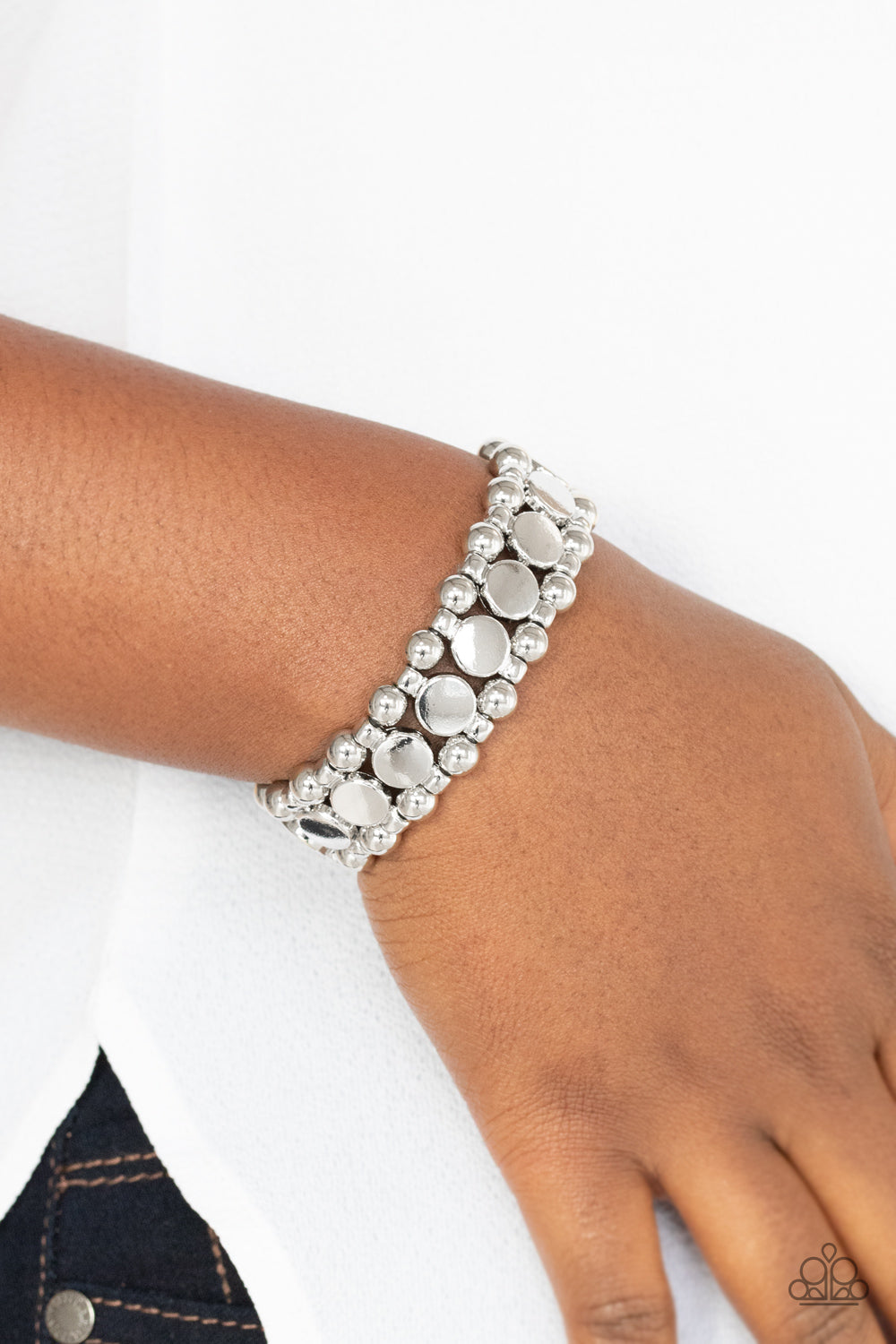 PRE-ORDER - Paparazzi Metro Magnetism - Silver - Bracelet - $5 Jewelry with Ashley Swint