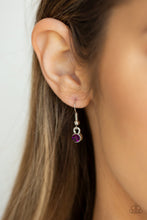 Load image into Gallery viewer, Paparazzi Metro Storm - Purple Rhinestones - Silver Teardrop - Necklace &amp; Earrings - $5 Jewelry With Ashley Swint