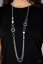 Load image into Gallery viewer, Paparazzi Modern Motley - White Beads - Silver Necklace &amp; Earrings - $5 Jewelry With Ashley Swint
