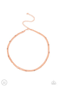 PRE-ORDER - Paparazzi Need I SLAY More - Copper - Choker Necklace & Earrings - $5 Jewelry with Ashley Swint