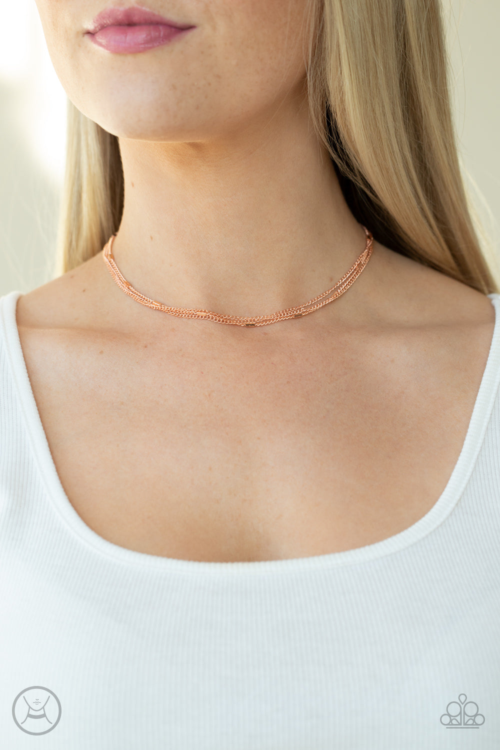PRE-ORDER - Paparazzi Need I SLAY More - Copper - Choker Necklace & Earrings - $5 Jewelry with Ashley Swint