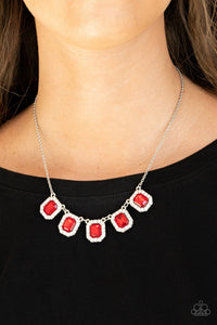 PRE-ORDER - Paparazzi Next Level Luster - Red - Necklace & Earrings - $5 Jewelry with Ashley Swint
