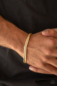 PRE-ORDER - Paparazzi One-Two Knockout - Gold - Bracelet - $5 Jewelry with Ashley Swint