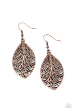 Load image into Gallery viewer, Paparazzi One VINE Day - Copper - Earrings - $5 Jewelry with Ashley Swint